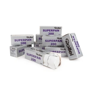 10x Rollei Superpan 200 120 Rollfilm s/w b/w Schwarz- Weißfilm Schwarzweißfilm - Picture 1 of 3