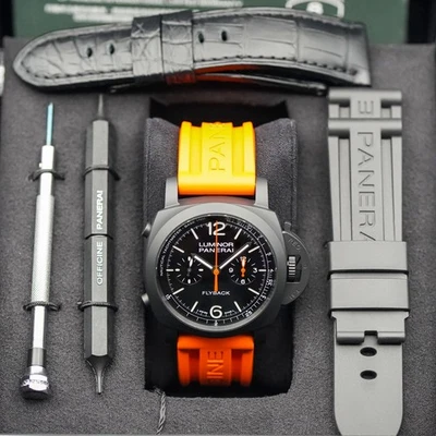 Panerai Luminor Flyback Ceramica Cronógrafo Completo con Correas Extra (PAM1298) Foto 1 de 4