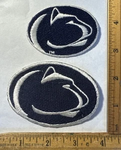 Lot Of 2 Penn State Nittany Lions Logo Iron On Patch NCAA College Football - Picture 1 of 2