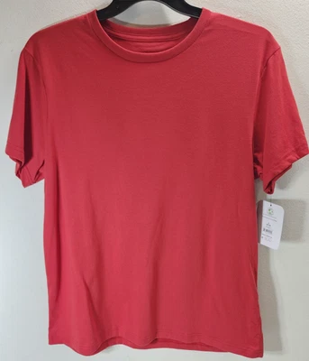 George 男式短袖衬衫套衫 L 码红色 T 恤全新 — 第 1/4 张图片