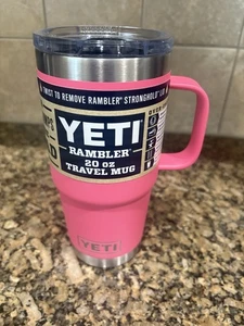Tazza da viaggio Yeti Rambler 20 oz con coperchio resistente colore: rosa tropicale (NUOVA) - Foto 1 di 11