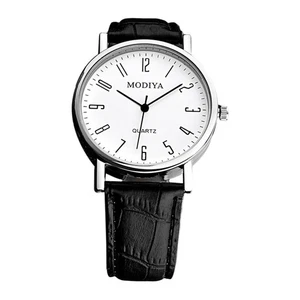 Orologio per Uomo Casual in Acciaio con Cinturino in Similpelle - Picture 1 of 2