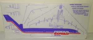1984 FEDEX FEDERAL EXPRESS STYOFOAM JET PLANE MODEL KIT PROMO MINT - Bild 1 von 4