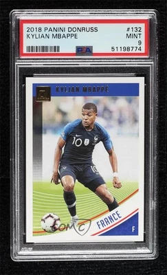 Panini Donruss Kylian Mbappe #132 2018-19 PSA 9 como nuevo Foto 1 de 3