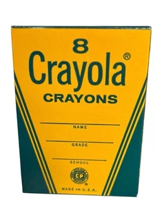 VTG NOS 1970's #8 Crayola Crayons Binney & Smith NY 15 cents NEW MINT school CP - Picture 1 of 8
