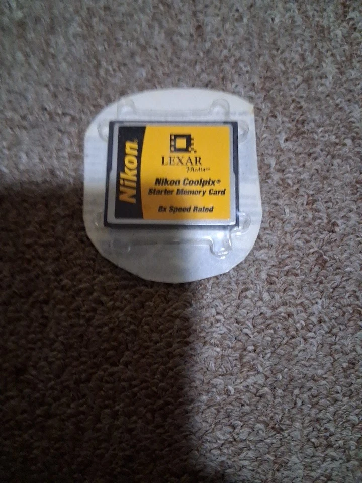 Lexar Nikon Coolpix Starter Memory Card 128MB 8X Speed Compact Flash Camera New - Image 1 of 1
