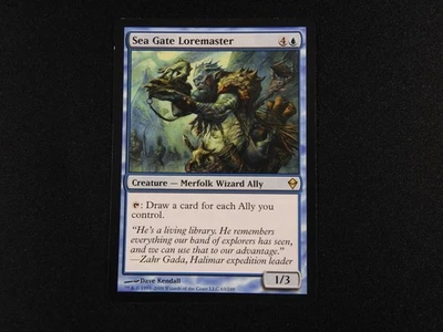 Sea Gate Loremaster LP [Zendikar] #1 Mtg Magic Free Tracking! - Image 1 of 2