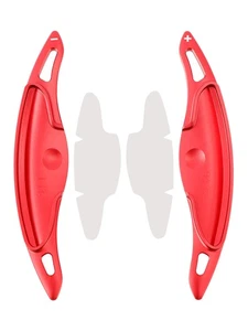 Steering Wheel Paddle Shifter Extension For Hyundai Elantra i30 Aluminium Red - Picture 1 of 12
