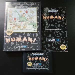 Sega Genesis "The Humans" 1992 Gametek Videospiel CIB mit Handbuch (funktioniert)  - Bild 1 von 11
