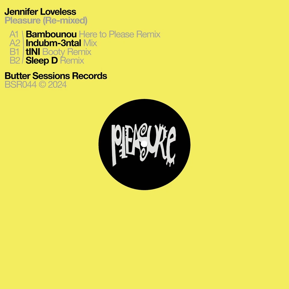 Jennifer Loveless Pleasure 12 Inch Vinyl BSR044 NEW - Image 1 of 1