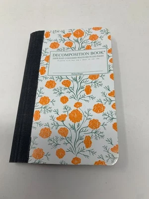 Michael Rogers California Poppies Decomposition Book Pocket Size w/ Sticky Notes - Image 1 of 3