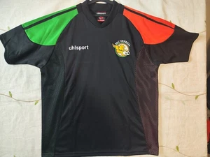Camiseta deportiva de fútbol vintage SSC VENEZIA Uhlsport negra/verde/naranja talla S - Imagen 1 de 9