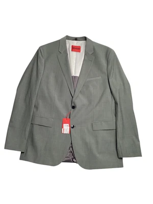 Hugo Boss Mens Modern fit Sport Coat Blazer 42 L Green Solid - Image 1 of 2