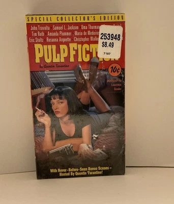 PULP FICTION VHS SEALED / UNOPENED / UNPLAYED BUENA VISTA WATERMARK TARRANTINO - Image 1 of 4