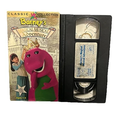 Barney & Friends Magical Musical Adventure VHS 1992 Video Tape VTG Classic Foto 1 de 2