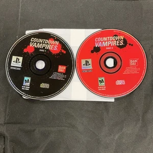 Countdown Vampires (PlayStation 1) 2 Discs, Loose FREE SHIPPING - Picture 1 of 2