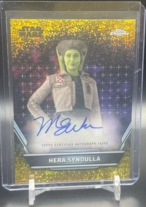 2024 Star Wars Hyperspace Mary Elizabeth Winstead Hera Syndulla Auto GOLD SP /50 - Picture 1 of 3