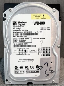 Hard Drive Western Digital Protégé WD400EB-00CPF0 40GB (UNTESTED) - Photo 1/4
