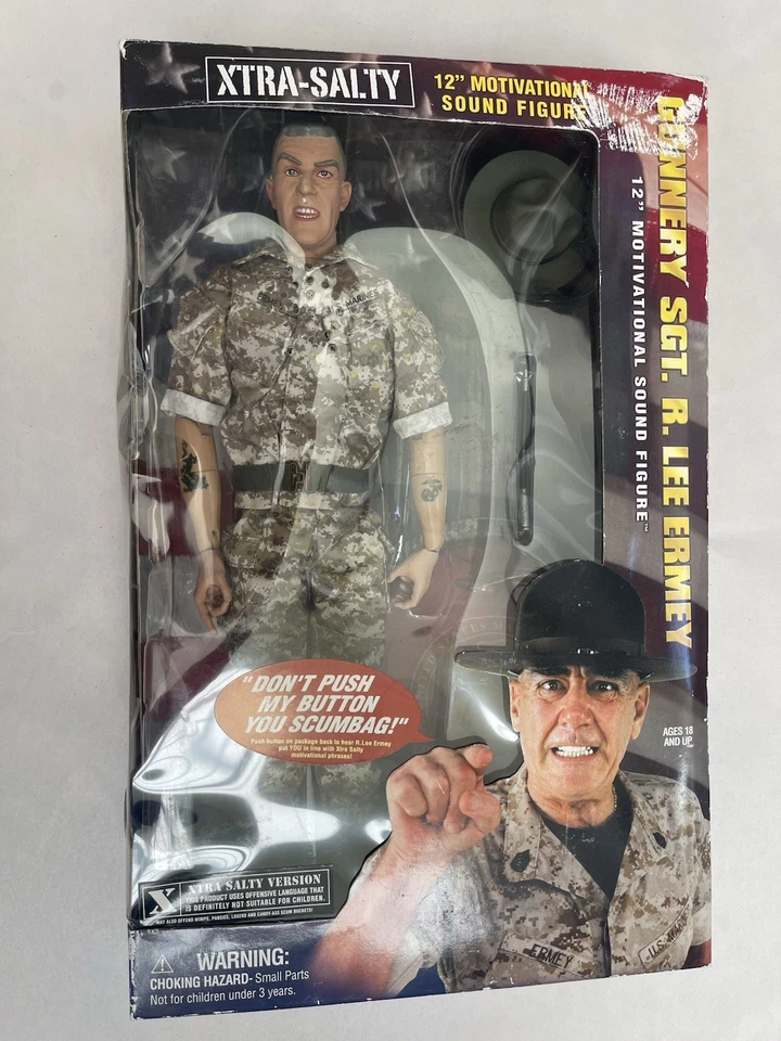 Gunnery Sgt. R. Lee Ermey 2003 Xtra Salty Emrey Taladro Instructor 12 En Funciona Cus Foto 1 de 4