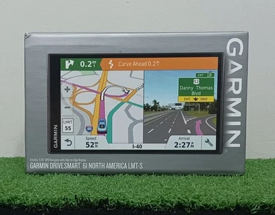 Garmin DriveSmart 61 LMT-S GPS 6.95" Lifetime Maps North America New. - Image 1 of 4