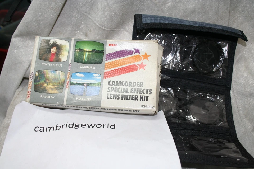 RCA 46mm 49mm 52mm SPECIAL EFFECTS FILTER KIT with CASE CENTER RAINBOW STARBURST - Image 1 of 1
