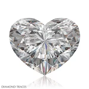 1,57 ct H-SI3 taglio ideale forma cuore AGI 100% diamante originale 6,96x8,11x4,70 mm - Foto 1 di 4