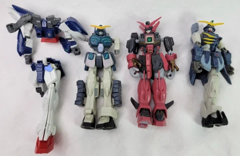 Bandai, Gundam Mobile Suit Action Figures (Set of 4) Sold As Is Cover