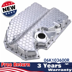 Aluminium Lower Engine Oil Pan Fits 2014-2023 VW Arteon/Golf/GTI/Jetta/Au-di A3 - Picture 1 of 8