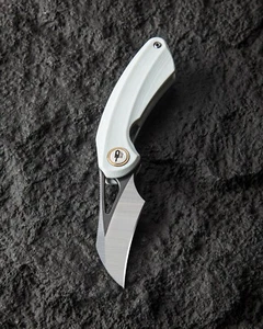 Bestech Bihai Linerlock Folding Knife 2.13" 14C28N Steel Blade White G10 Handle - Picture 1 of 12
