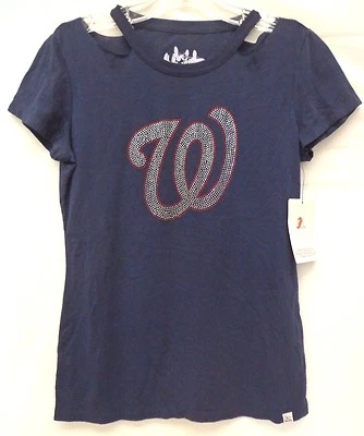 Washington Nationals Women's M Touch Milano Curveball Tee Shirt 716 - Image 1 of 3