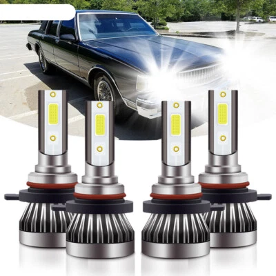 Светодиодные лампы дальнего и ближнего света для Chevrolet Caprice 1987-1990 4 шт 6000K - Изображение 1 из 4