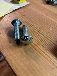 (11)3/8-16 x2" long Carriage Screws Bolts, grade 5 zinc coated - Picture 1 of 2