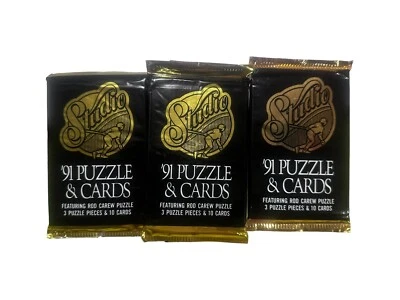 1991 Studio Puzzle And Cards Baseball FACTORY SEALED PACKS NEW - Image 1 of 3