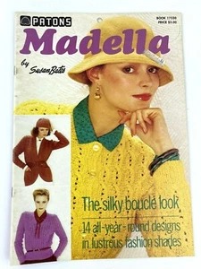 Patons Madella Knitting Silky Boucle Look 14 Designs Book Susan Bates 17330 - Picture 1 of 8