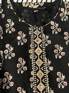 Schöne Seide Salwaar Kurta 2 Stck. Set wunderschönes Kleid mit ethnischem Druck 40 Medium - Bild 1 von 5