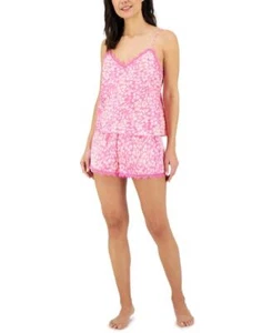 INC Women's Faded Leopard Cami & Shorts V-Neck Pajama Set Size L - Picture 1 of 1