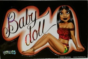  HOMIES GIRL BABY DOLL-NEW-Vintage Prismatic Vending Machine Sticker (#592) - Picture 1 of 2