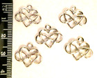 5 CELTIC KNOT CHARMS PENDANTS SILVER PLATED PAGAN WICCA Craft Jewellery Making