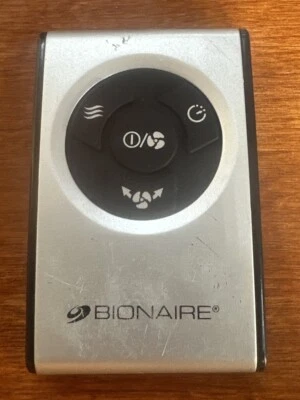 Bionaire OEM 4 Button Ceramic Tower Heater Remote Control Silver Tested Working - Image 1 of 3