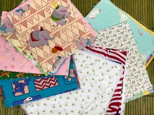 VTG Handmade Quilt Blocks & Small Cut Squares Mostly One Pattern 6.5" Lot of 26 - Picture 1 of 10