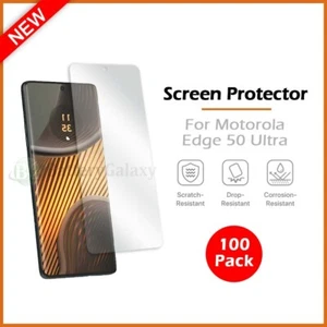 100-Pack LCD Ultra Clear HD Screen Protector for Android Motorola Edge 50 Ultra - Picture 1 of 4