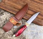 waist belt Blade knife bag holder scabbard cover sheath cow leather brown Q243