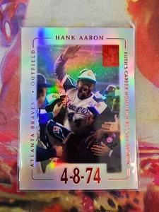 2002 Topps Tribute Lasting Impressions #1 Hank Aaron/76 - Imagen 1 de 13