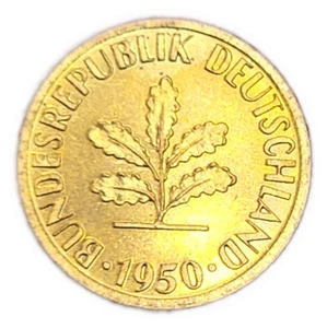 Moneda 1950 J Alemania 5 peniques "prueba como" TCD venta mundial de bienes raíces RARA - Imagen 1 de 3