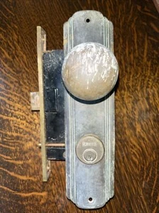 Russwin Mortise Puerta Cerradura Latón Antiguo, EE. UU., PIEZAS Y REPARACIÓN Decoración - Imagen 1 de 4