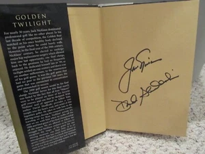 2001 Golden Twilight Jack Nicklaus Masters Golf handsigniert von Nicklaus & Autor - Bild 1 von 4