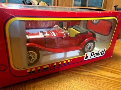 Rare POLISTIL  ALFA ROMEO ALFETTA MILLE MIGLIA GOLD SERIE convertible. 1:18 - Image 1 of 4