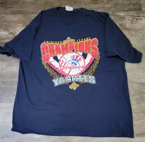 Vintage 1996 New York Yankees American League Champions T-shirt- Size 2 XL Cover