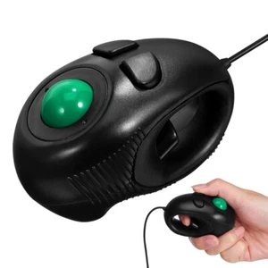 Functional Wired Mini Trackball Mouse USB for Everyday Use Black - Picture 1 of 11
