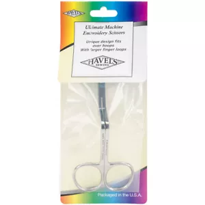 Havel's Ultimate Angled Machine Embroidery Scissors 5.25"-Large Finger Loops - Picture 1 of 2